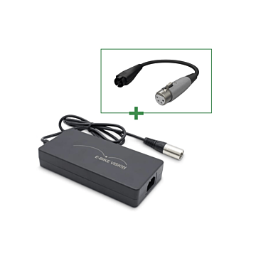 Chargeur de batterie 4A 42V 4 pôles + connecteur Yamaha